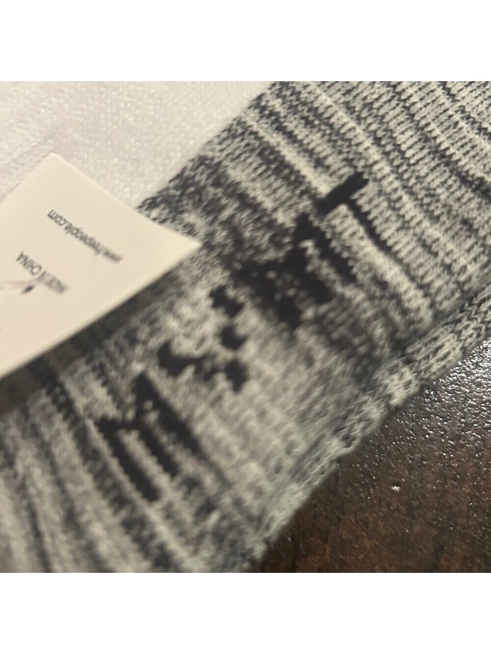 Free People Movement Tube Sock One Size White New Ribbed Athletic Crew Logo Soft - Picture 8 of 8